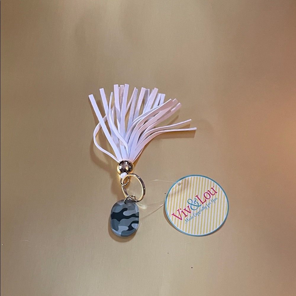 Camo Keychain with Tassel